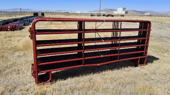 QTY (10)- 12ft Red American Corral Panels