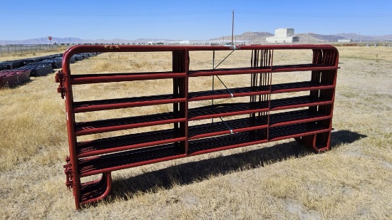 QTY (10)- 12ft Red American Corral Panels