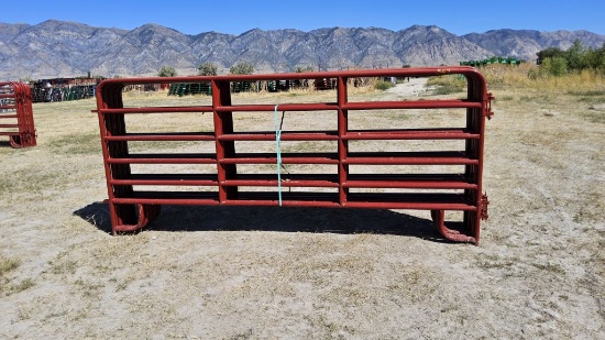 QTY (10)- 12ft Red American Corral Panels