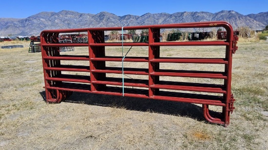 QTY (10)- 12ft Red American Corral Panels- DAMAGED