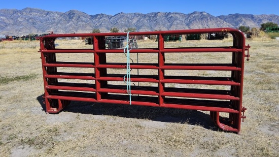 QTY (10)- 12ft Red American Corral Panels