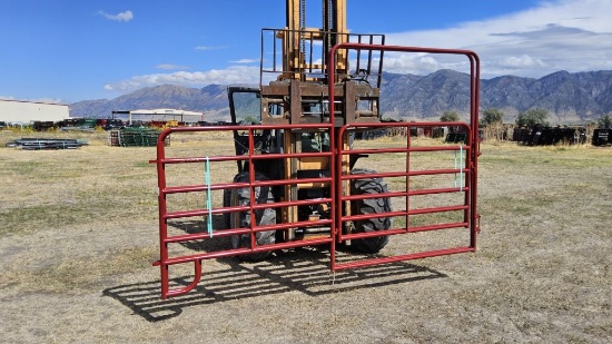 QTY (2)- 6ft x 6ft Red Walk Thru Gates