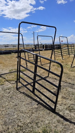 QTY (1)- 6ft Walk Thru Blue / Gray Gate