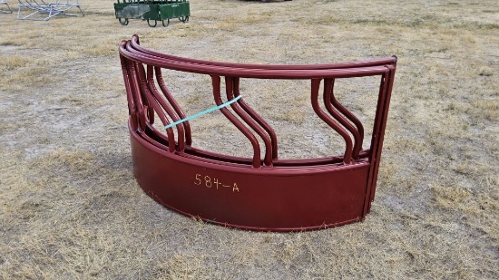 8ft Red Titan Cattle Feeder- Complete Feeder