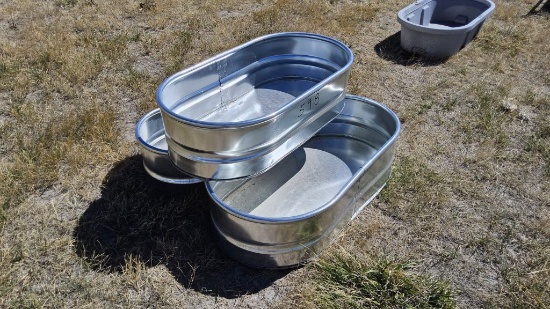 QTY (3)- 1ft x 2ft x 4ft Tanks with Bottoms
