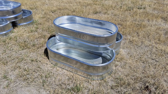 QTY (3)- 1ft x 2ft x 4ft Tanks with Bottoms