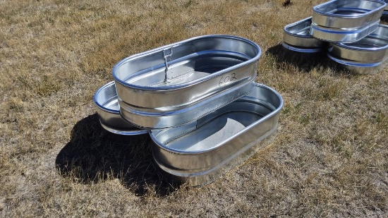 QTY (3)- 1ft x 2ft x 4ft Tanks with Bottoms