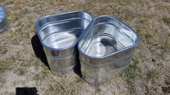 QTY (2) Triangle Tanks with Bottoms- 2ft Tall