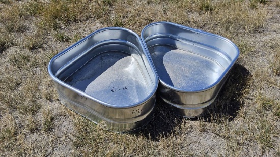 QTY (2) Triangle Tanks, with Bottoms- 1ft Tall