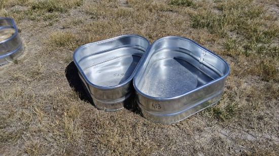 QTY (2) Triangle Tanks, with Bottoms- 1ft Tall