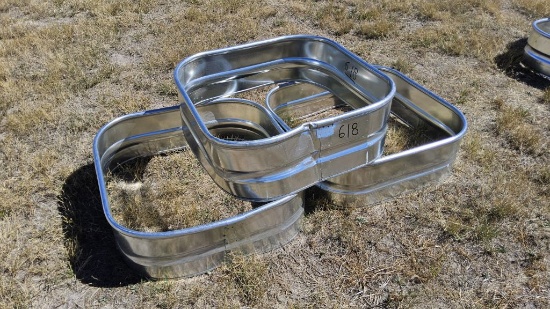 QTY (3)- Square Garden Tank without Bottoms- ONE IS BENT