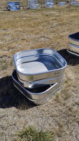 QTY (2)- Square Garden Tanks with Bottoms- 1ft Tall