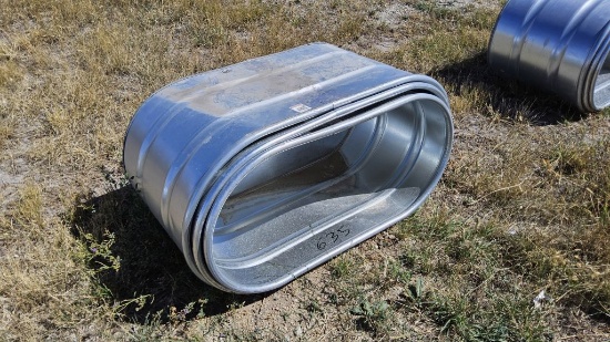 QTY (3)- 2ft x 2ft x 4ft Oval Tanks with Bottoms