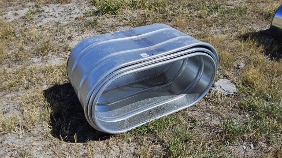 QTY (3)- 2ft x 2ft x 4ft Oval Tanks with Bottoms