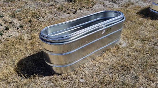 QTY (3)- 2ft x 2ft x 6ft Oval Tanks with bottoms