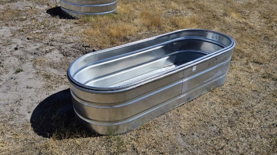 QTY (3)- 2ft x 3ft x 8ft Oval Tanks with Bottoms
