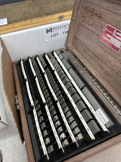 Starrett Webber Rs84a1 Gage Block Set