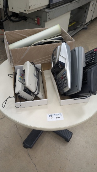 Round Table and Office Supplies