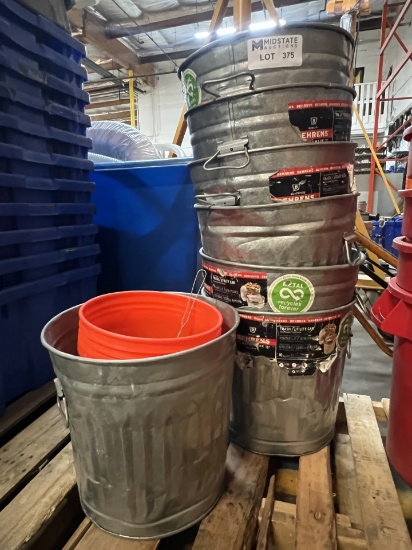 Behrens Metal Trash/ Utility Can