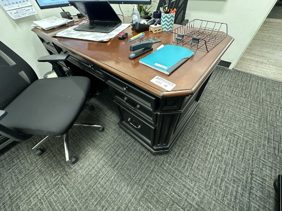 Wood Desk No Contents