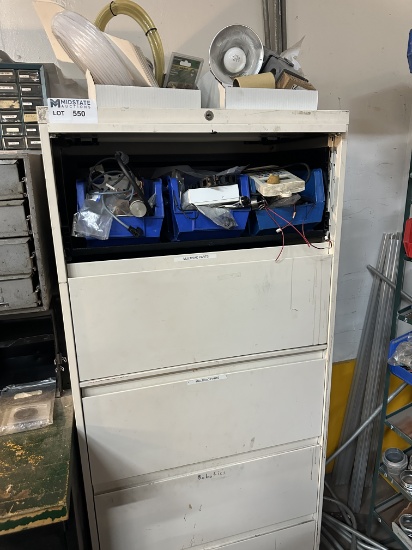 Storage Cabinet With Contents