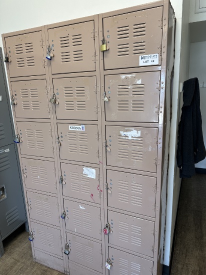 Set Of Lockers No Contents
