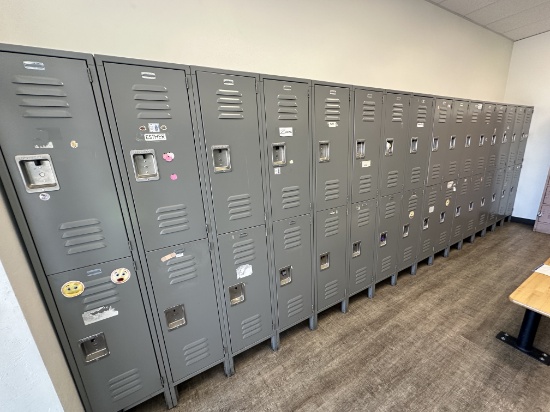 Wall Of Lockers No Contents
