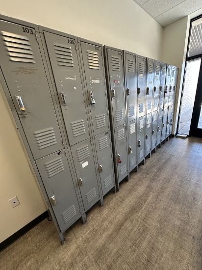 Wall Of Lockers No Contents