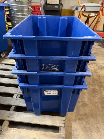 Storage Bins. Blue