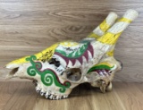 Giraffe Skull Painted