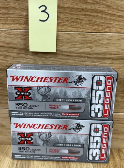 Lot of 2 Winchester 350 Legend 180 Grain  Power Point Ammunition #3