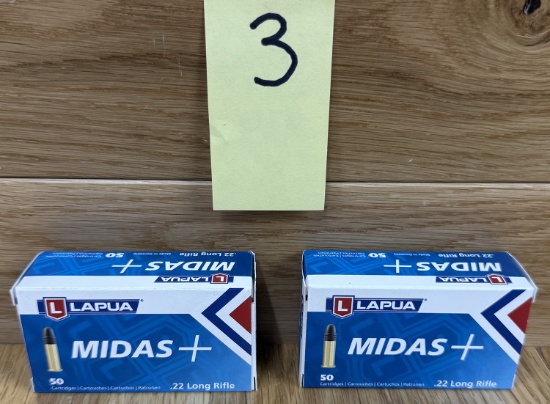 Lot of 2 Lapua Midas + .22LR #3