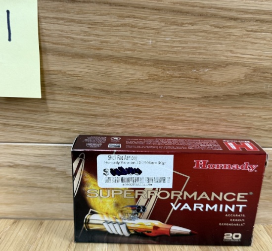 Hornady 22-250 SuperPerformance Varmint 50 Grain V-Max #1