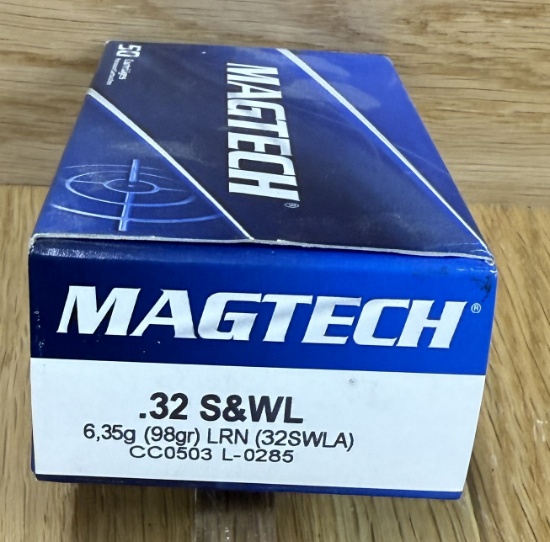 MAGTECH .32 S&WL 6,35g (98gr) LRN (32SWLA)