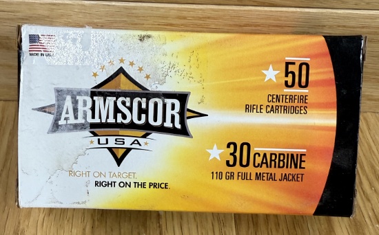 ARMSCOR 30 Carbine 110 GR FMJ