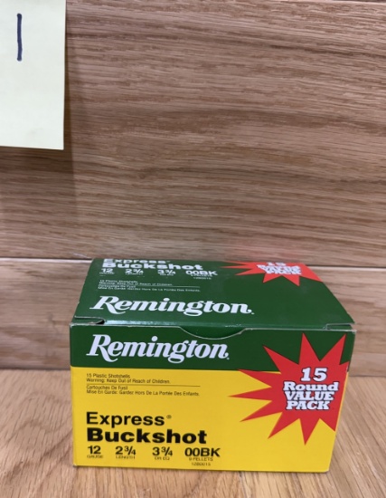 Remington Express Buckshot 12 Gauge 2 3/4â€ 00BK 9 Pellets 15RDS #1