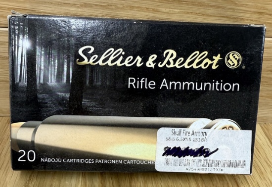Sellier & Bellot 6,5 x 55 SE 131 grs 8,5g