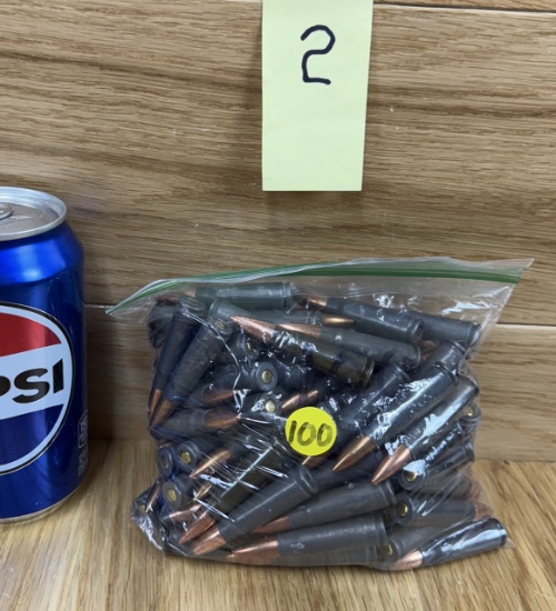 Bag of 100rds 7.62x39 Ammunition #2