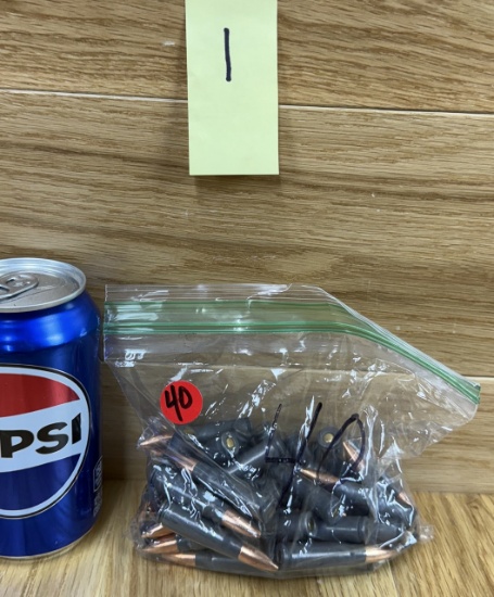 Bag of 40rds 7.62x39 Ammunition #1