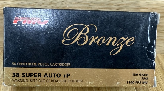 PMC Bronze 38 SUPER AUTO +P 130 Grains FMJ