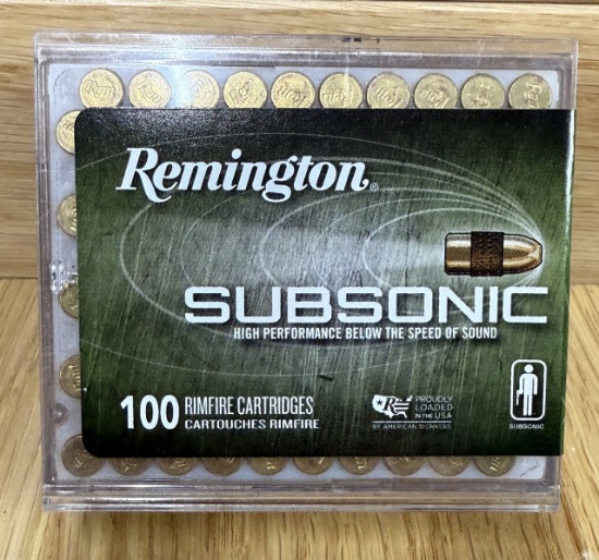Remington Subsonic .22LR 40gr 100rds