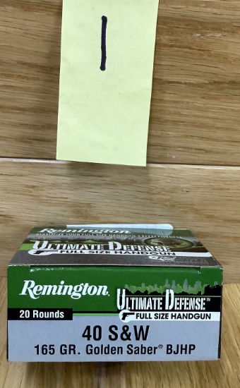 Remington .40 S&W 165 GR. Golden SaberÂ® BJHP #1