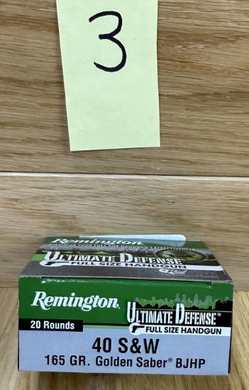 Remington .40 S&W 165 GR. Golden SaberÂ® BJHP #3