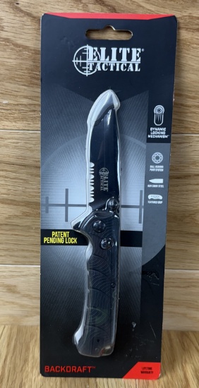 EliteÂ® Tactical BACKDRAFTâ„¢ Folding Knife #1