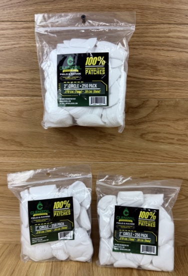 Lot of 3 CLENZOILÂ® 2â€? Circle Patches QTY: 3x250pcs=750pcs