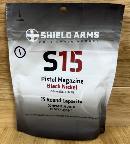 Shield Arms S15 Pistol Magazine 15rd Capacity Glock 43x I Glock 48 #1