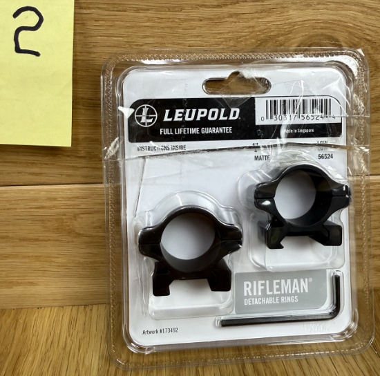 Leupold 1â€ Low Matte 55870 Rifleman Detachable Rings #2
