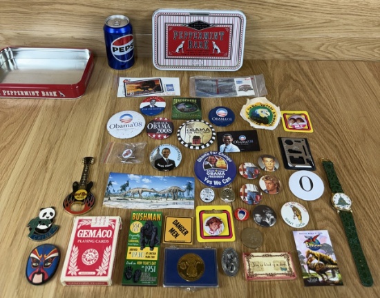 John Lanzendorf Personal Button Miscellaneous Collection Dinosaur