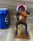 Taxidermy Frog Pen Holder Vintage Oddity