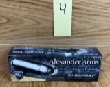 Alexander Arms Ammunition .50 Beowulf 300 Grain FTX #4